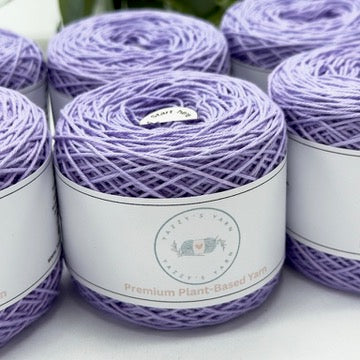 Lavender Purple Cotton Yarn Cakes