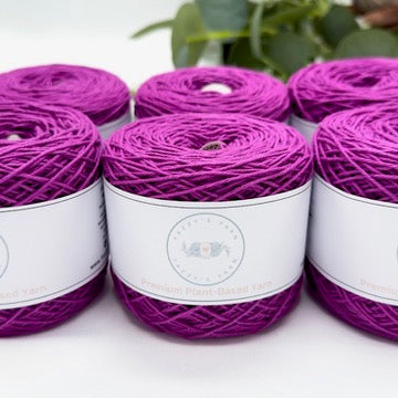 Violet Cotton Yarn Cakes