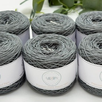 Koala Grey Cotton Yarn Cakes