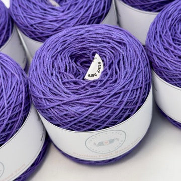 Iris Purple Cotton Yarn Cake