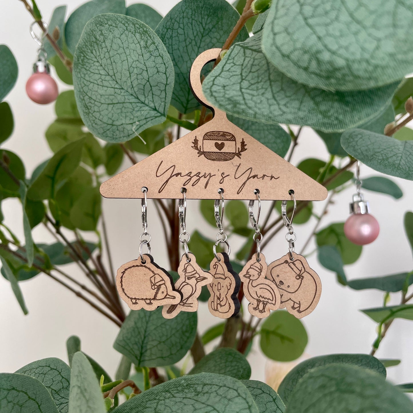 Christmas Aussie Animal Stitch Markers