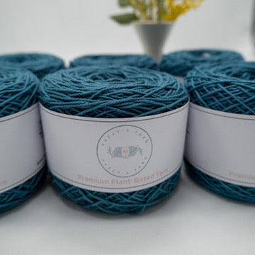Teal Cotton Yarn Cakes
