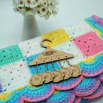 Floral wreath Stitch Markers