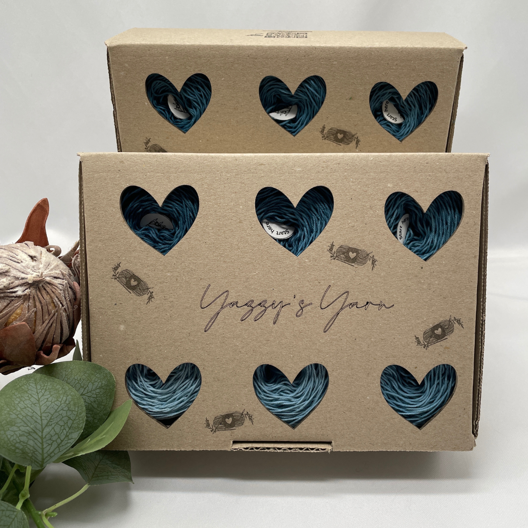 Teal Gradient Yarn Box