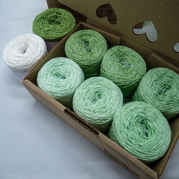 Avocado Green Gradient Yarn Box