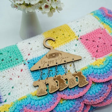 Floral Bunny Stitch Markers