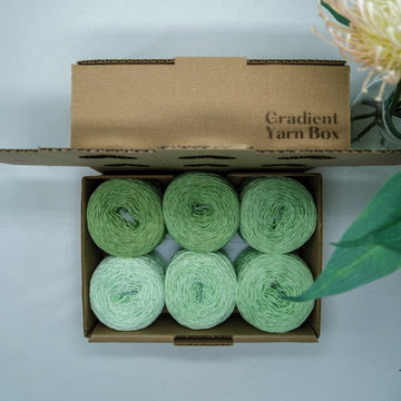 Avocado Green Gradient Yarn Box
