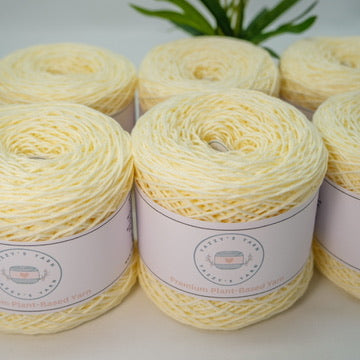 Cream Cotton Yarn Cakes