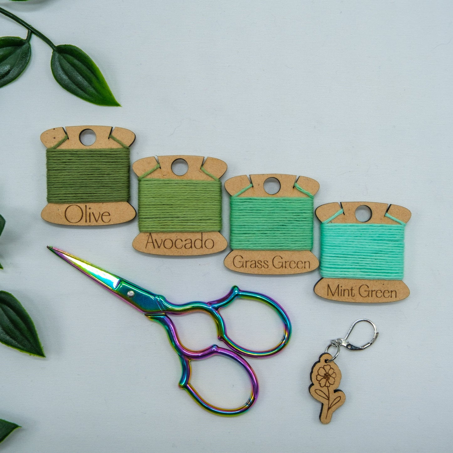 Spearmint Green Cotton Yarn Cakes