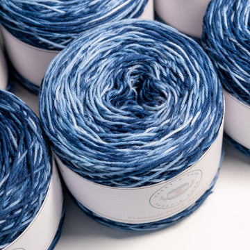 Navy Speckled Cotton Yarn Cakes