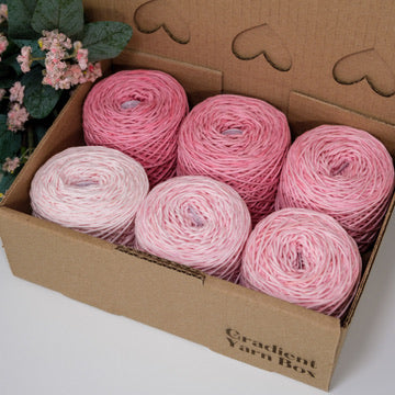 Dusty Pink Gradient Yarn Box
