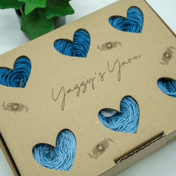 Indigo Blue Gradient Yarn Box