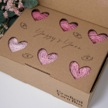 Dusty Pink Gradient Yarn Box