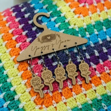 Rose Stitch Markers