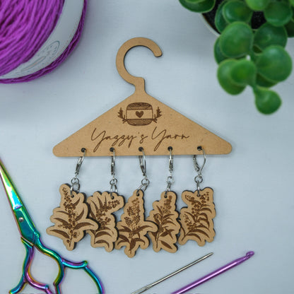 Wattle Sprig Stitch Markers