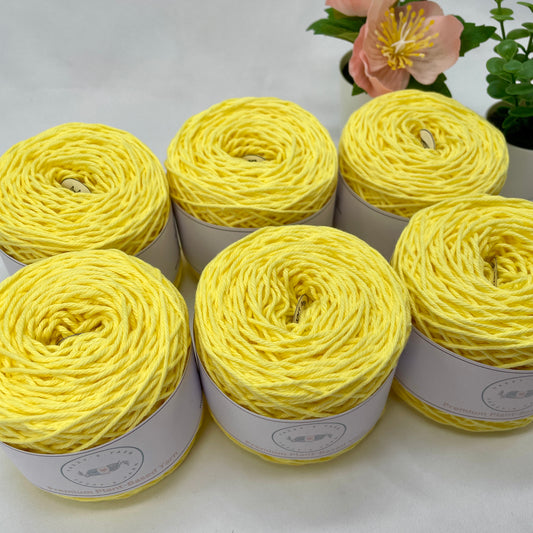 Lemon Cotton Yarn Cakes