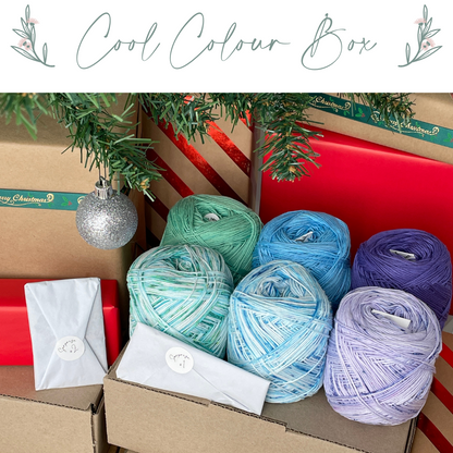 Cool Colour Cotton Yarn Gift Box