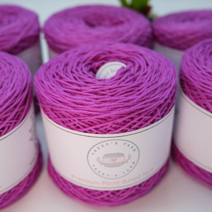 Classic Purple Cotton Yarn Cakes