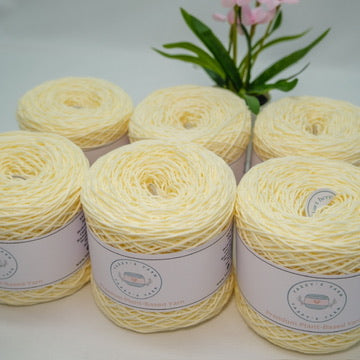 Cream Cotton Yarn Cakes