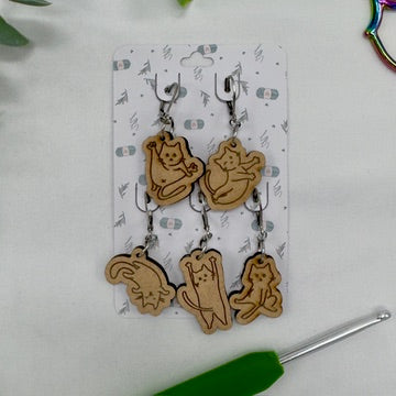 Sassy Cat Stitch Markers