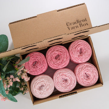 Dusty Pink Gradient Yarn Box