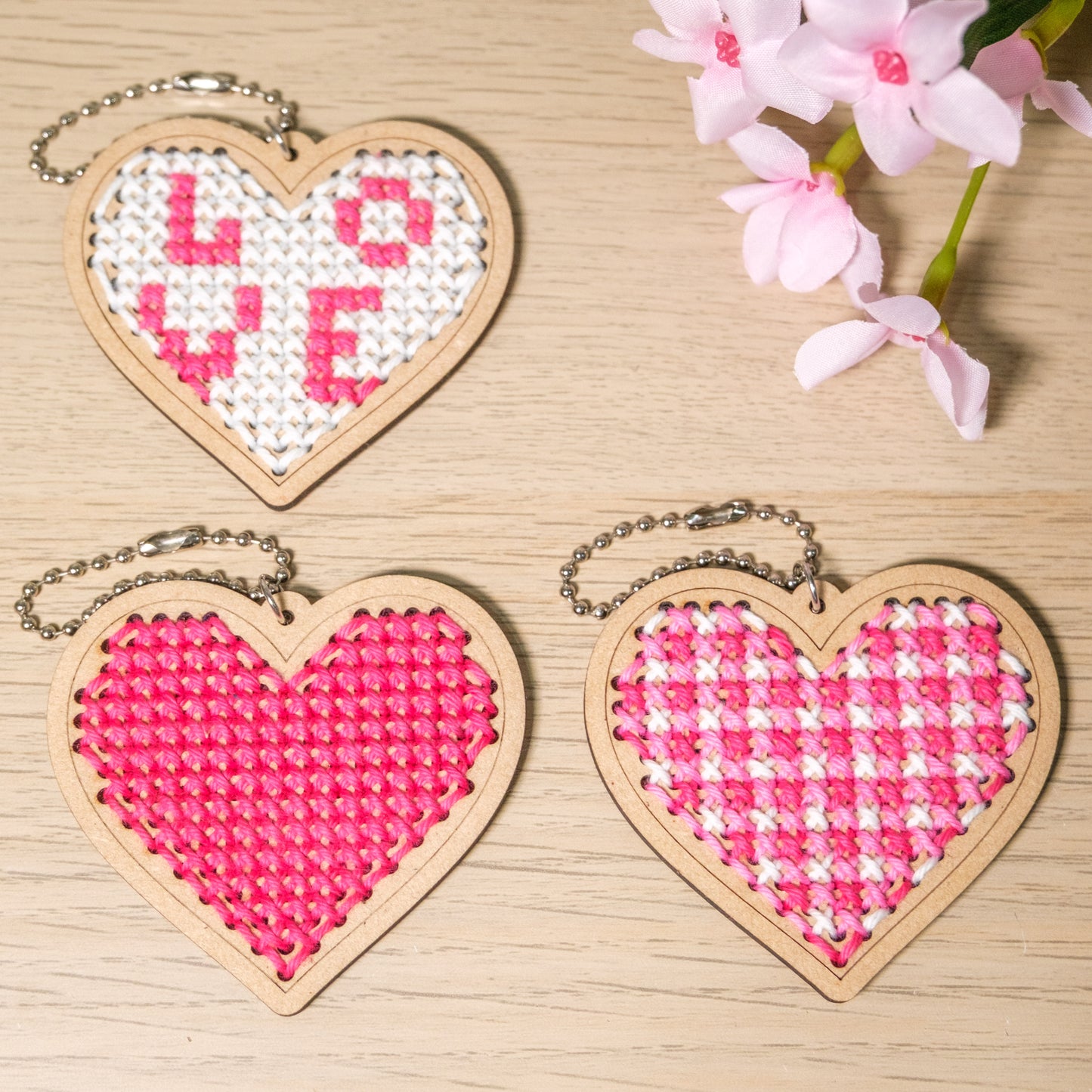 Cross Stitch Hearts