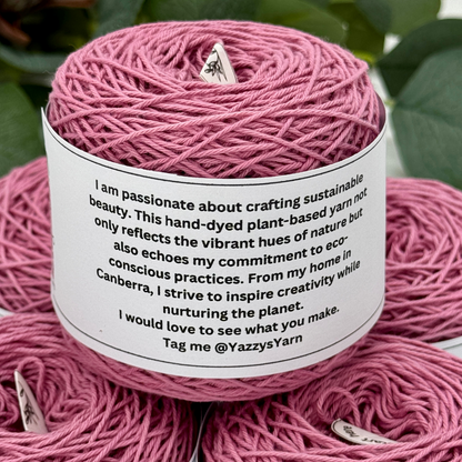 Dusty Pink Cotton Yarn Cakes