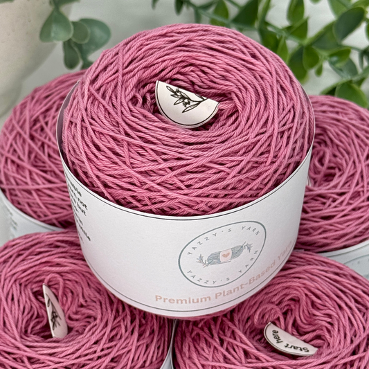 Dusty Pink Cotton Yarn Cakes