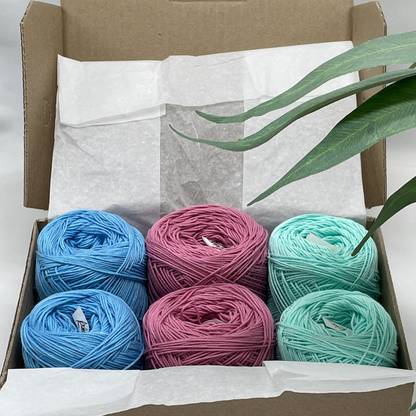 Dusty Pink Cotton Yarn Gift Box