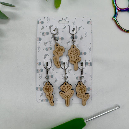 Wild Flowers Stitch Markers
