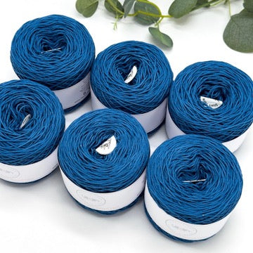 Navy Cotton Yarn Cake