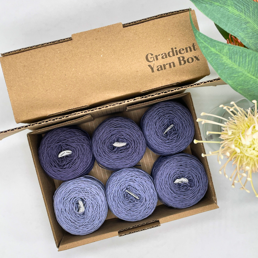 Eggplant Gradient Yarn Box – Yazzy's Yarn