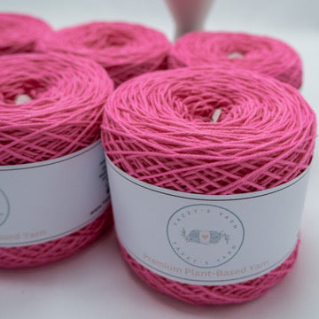 Cherry Pink Cotton yarn Cakes