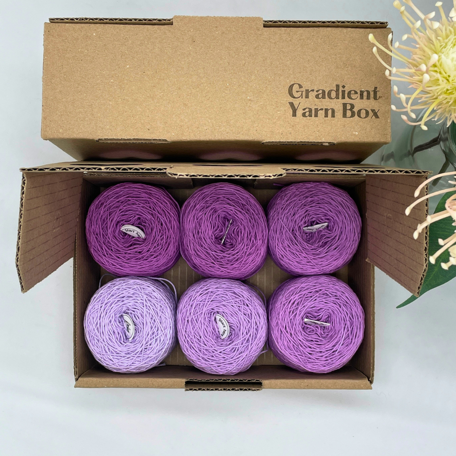 Yarn Collection Box Gradient Yarn Boxes – Yazzy's Yarn