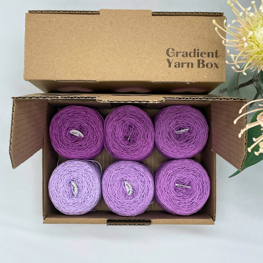 Royal Purple Gradient Yarn Box