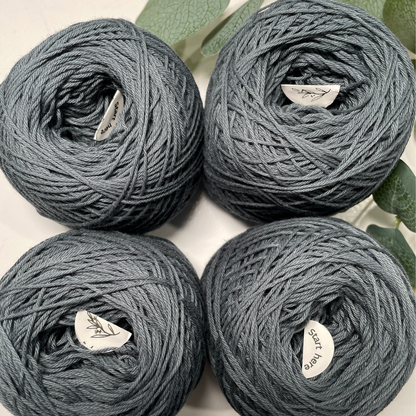 Graphite Cotton Yarn Cakes