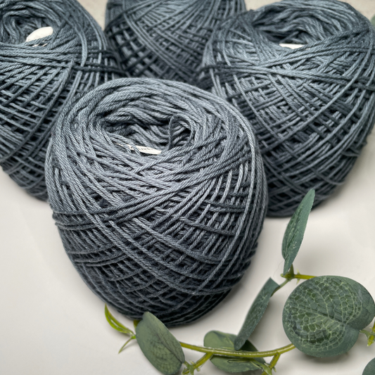 Graphite Cotton Yarn Cakes