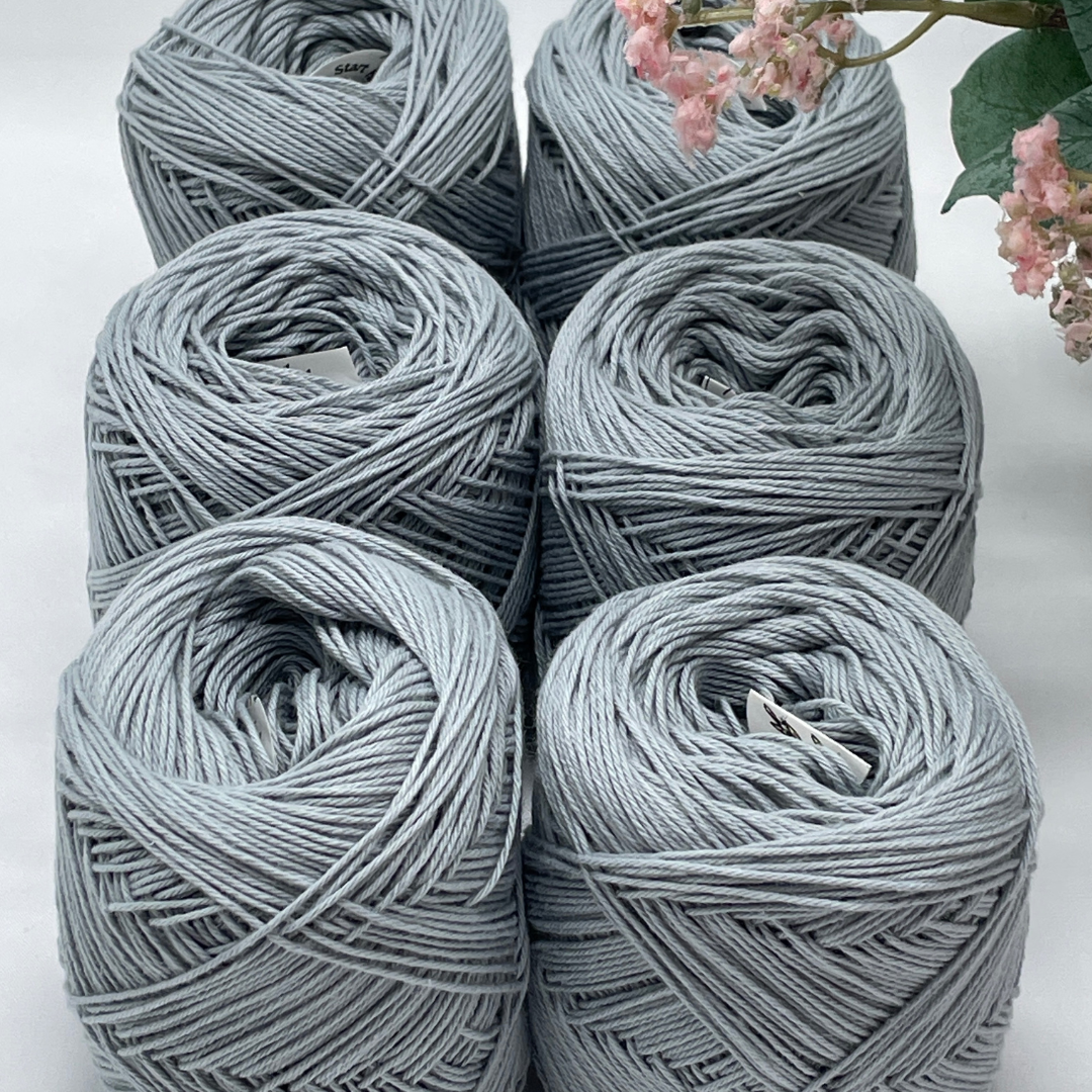 Koala Grey Cotton Yarn Cakes