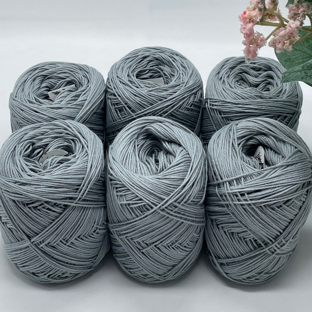 Koala Grey Cotton Yarn Cakes