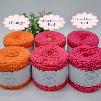 Love Heart Red Cotton Yarn Cake
