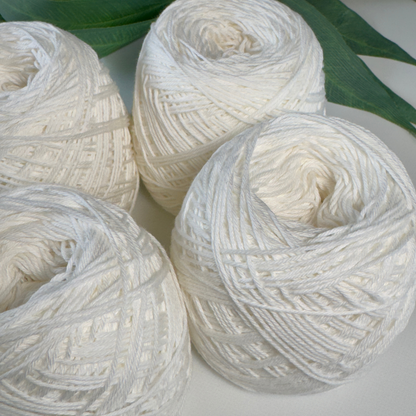 White Cotton Yarn Cakes