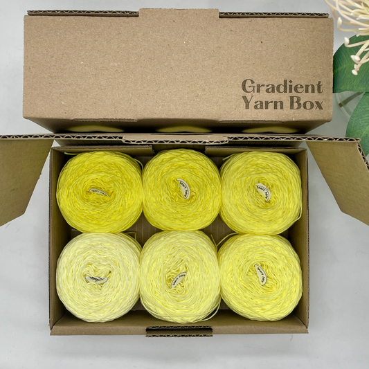 Yellow Gradient Yarn Box