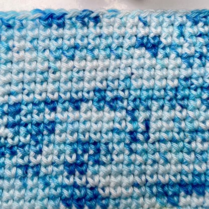 Sky Blue Speckle Cotton Yarn Cake