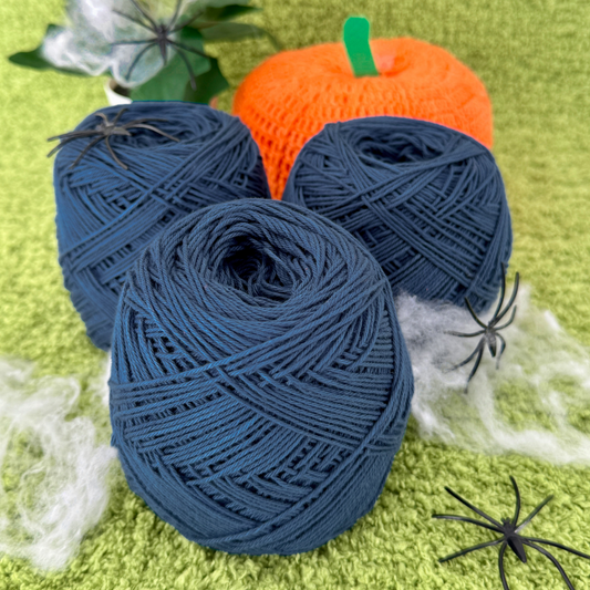 Navy Cotton Yarn Cake